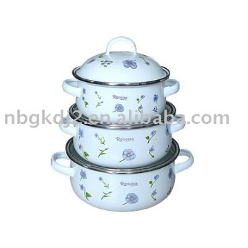 enamel metal casserole with high quality